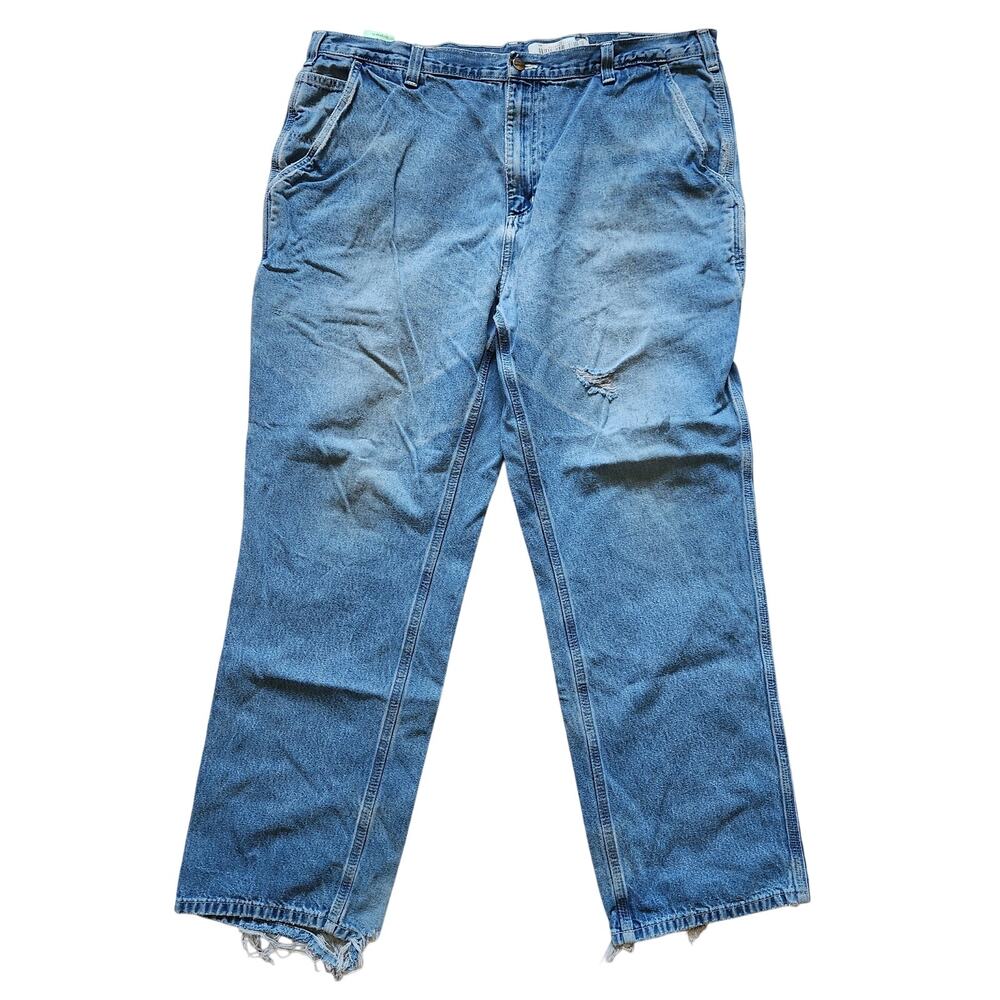 Carhartt 42x32 Dungaree Fit 382-83 Jean Destroyed Utility Work Farm Worn Ranch